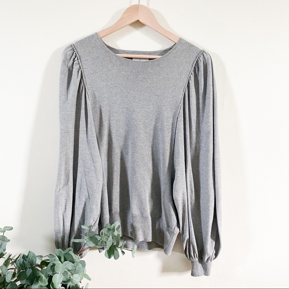 Lou & Grey Long Sleeve Top with Balloon Sleeves